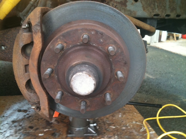 How do you remove rear rotor on ford #8